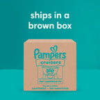 Pampers Diapers - Cruisers 360 - Size 6, 104 Count, up to 100% Leakproof Pull-On Diaper for Active Babies