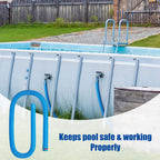 Saintrygo 2 Sets Replacement Pool Hose for Above Ground Pools 1.5 x 4.9ft Long Pool Filter Pump Hoses Replacement Swimming Pool Hose Upgraded Pool Skimmer Hose Compatible with 10531to 25016(Blue)