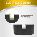 TONDA Jack Pads, Universal Rubber Rail Pinch Weld Protector, Slotted Adapter for Jack Stand and Floor Jack