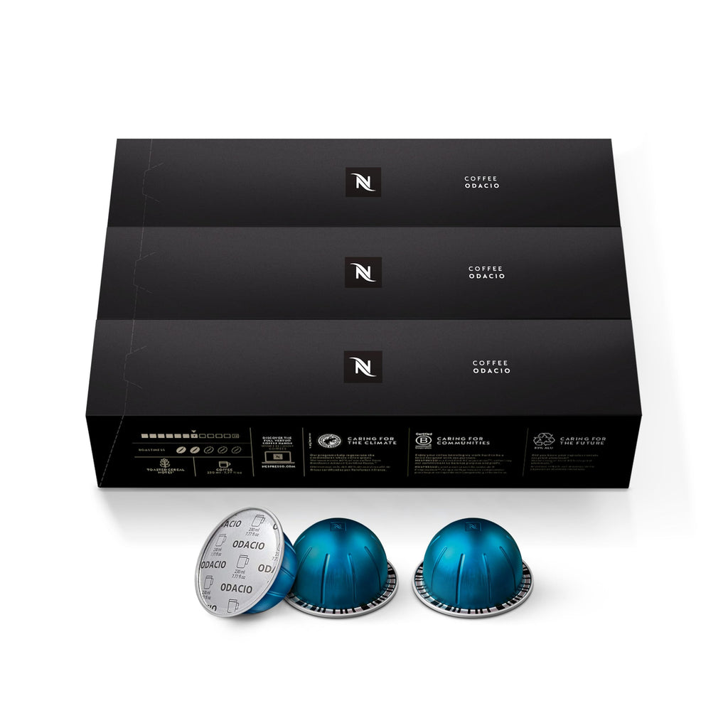 Nespresso Vertuo, Odacio, Dark Roast, 30-Count Coffee Pods