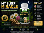 GREEN VALLEY NATURALS My Sleep Miracle Vegan Sleep Support Supplement | Melatonin-Free Formula | Ashwagandha, Chamomile & L-Theanine | Promotes Calm, Relaxation & Restful Sleep | 60 Capsules