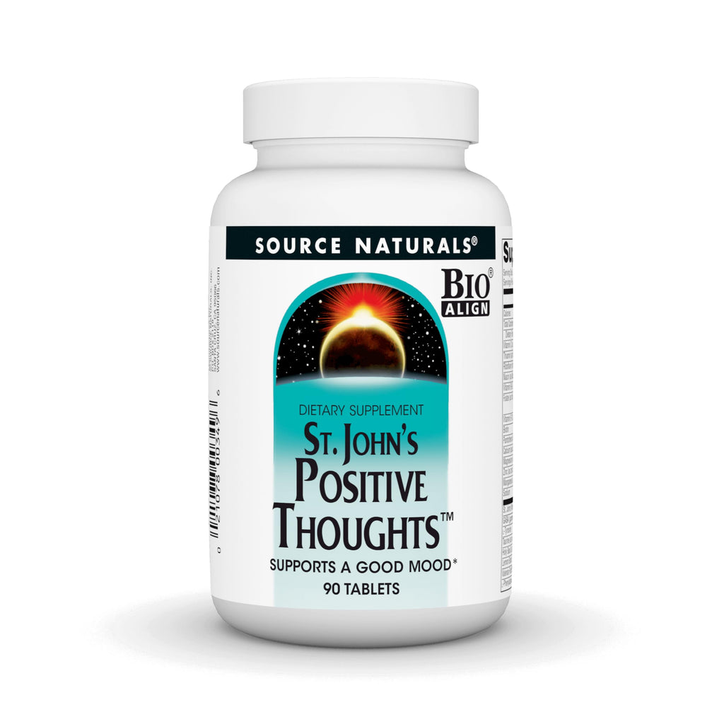 Source Naturals St. John's Positive Thoughts, Supports A Good Mood* - 90 Tablets