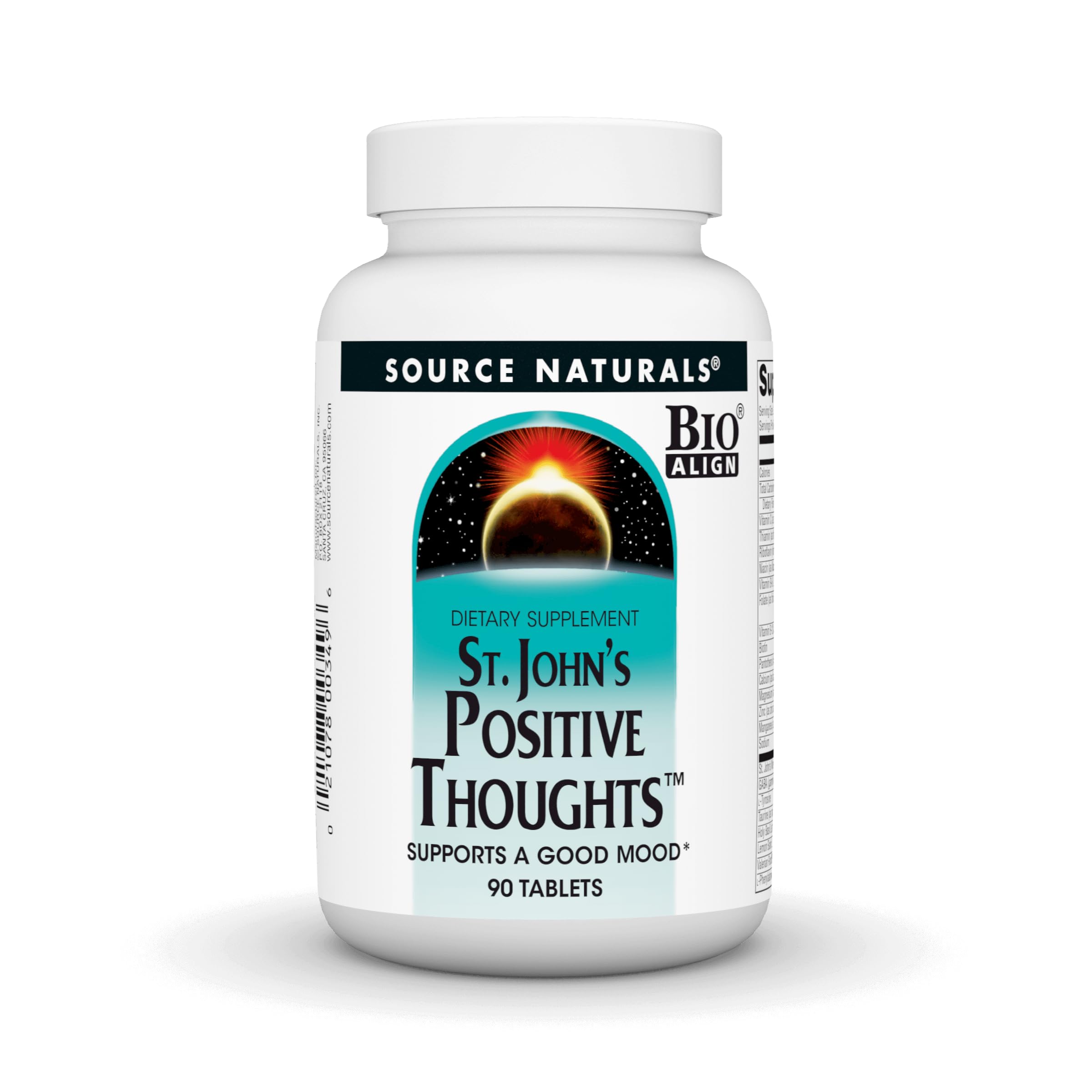 Source Naturals St. John's Positive Thoughts, Supports A Good Mood* - 90 Tablets