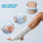 TANGKA Waterproof Leg Cast Cover for Shower with New Upgraded Non-Slip Padding Bottom,Reusable Sealed Watertight Foot Protector to Keep Wound Covers & Bandages Dry, Perfect Fit for Leg Foot Ankle