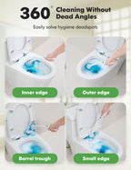 Kucbraly 50 Count Toilet Wand Refills for Clorox, Compatible with Most Disposable Toilet Brush for Bathroom Cleaning