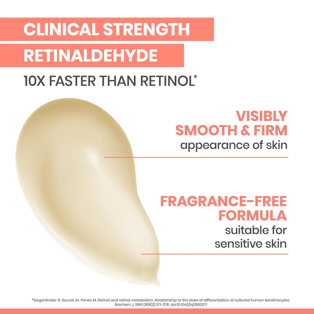 Avène Retrinal 0.1% Intensive Multi-Corrective Cream, Retinal Face Cream Formulated with Retinaldehyde, Niacinamide & Hyaluronic Acid, Anti-aging Cream Visibly Reduces Wrinkles & Fine Lines, 1 Fl Oz