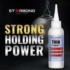 Starbond Super Fast Thin, Premium Instant CA (Cyanoacrylate Adhesive) Super Glue Plus Extra Cap and Microtips, (for Woodturning, Pen Turning, Hobby, Stabilizing, Finish, Inlay) (4 Ounce)