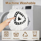 6 Pack Mop Heads Replacement for Ocedar EasyWring 1 Tank Spin Mop System,Include 2 Microfiber Spin Mops Replace Head&2 Chennile Mops Head Machine Washable with Scrubber Mopp Head and Base for Cleaning