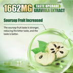 Soursop Bitters Liquid with Black Seed, Turmeric & Moringa-Pure 15 in 1 Herb Soursop Tea for Immune System, Digestive & Gut Health, Antioxidant,Skin Health Support 8 fl oz