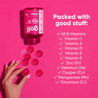 Goli Women's Multi Gummies - Complete Daily Multivitamin with All 13 Essential Vitamins, Biotin, Zinc - Supports Hair, Skin, Nails, Immune System - Vegan, Non-GMO - 60 Count (2 Pack)