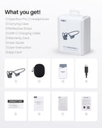 SHOKZ OpenRun Pro 2 Bone Conduction Bluetooth Sport Headphones, Black