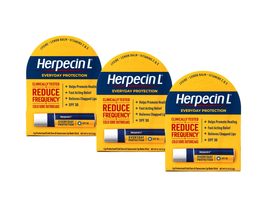 Herpecin L Lip Protectant SPF 30 0.10 oz (Pack of 3)