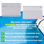 LRWZOV SPX1082K Pool Skimmer Weir Door Replacement for Hayward SP1082 SP1083 SP1084 SP1085 SP1086 Skimmers 2 Pack