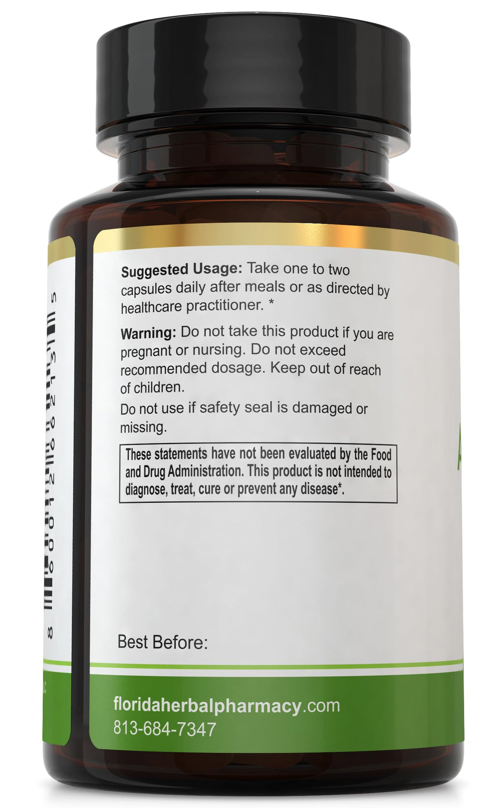 Florida Herbal Pharmacy, Avocado Fruit Extract Supplement Capsules 10:1 (120 Capsules)