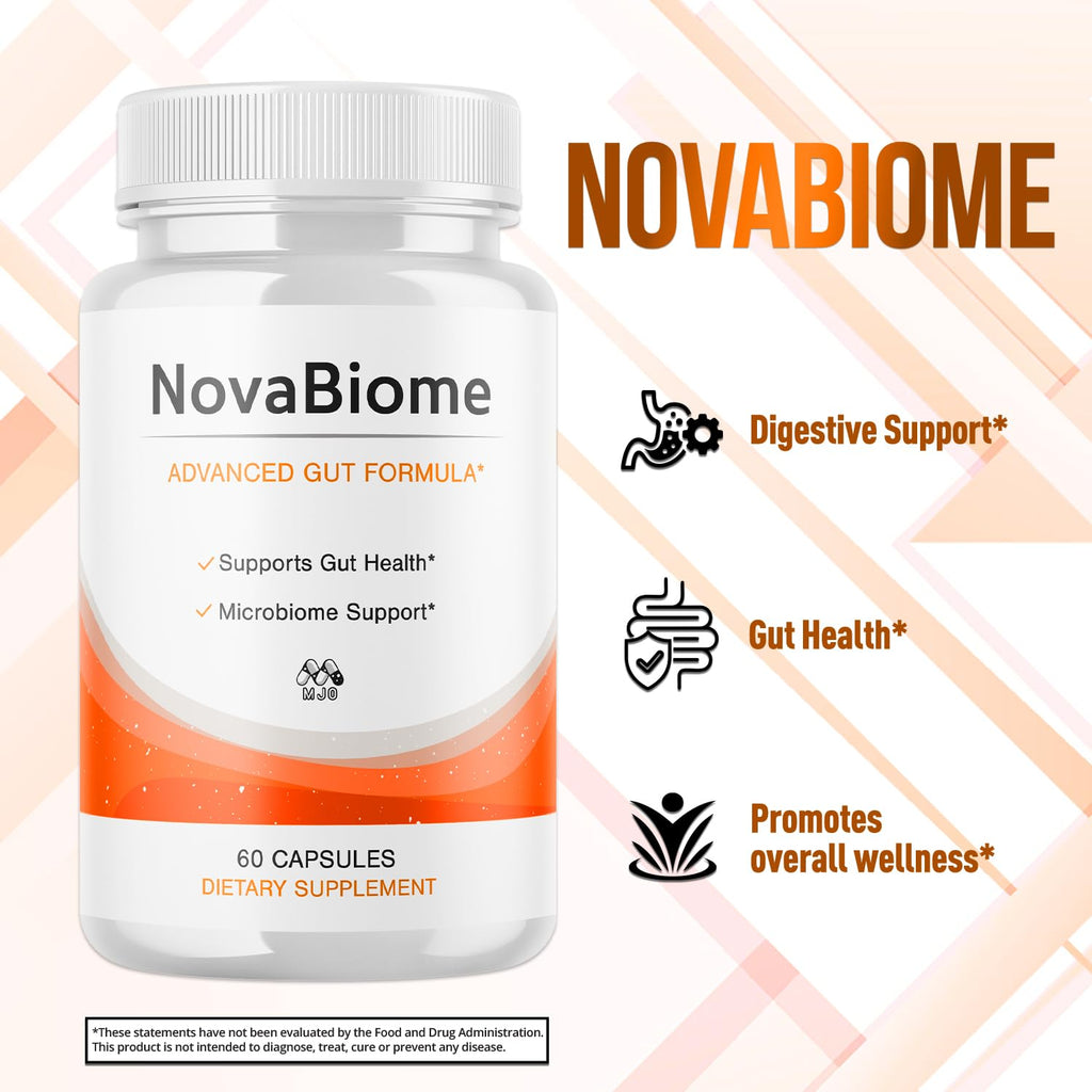 (5 Pack) NovaBiome Capsules, Official NovaBiome Pills with All Natural Ingredients, Advanced Formula Probiotic Skin and Health Support, Maximum Strength Supplement for Overall Wellness (300 Capsules)