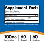 Nutricost Fisetin Capsules 100mg, 60 Capsules - Natural Polyphenol Antioxidant - Non-GMO, Gluten Free, and Vegan Friendly Supplement