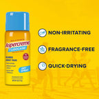Aspercreme Lidocaine Dry Spray Soothes Aggravated Nerves, Numbing Topical Pain Relief Spray with Max-Strength 4% Lidocaine Sprays at Any Angle, 4 Oz., 2 pk