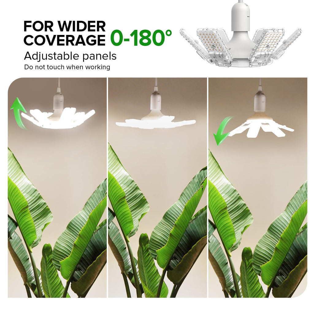 SANSI Hanging Grow Lights for Indoor Plants, Hanging Plant Light with Timer