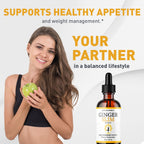 Ginger Slim Drops - Official GingerSlim Droppers Supplement Premium Formula, Ginger Slim All Natural Liquid Support Advanced Formula Healthy Drops Reviews, 1 Bottle for 1 Month
