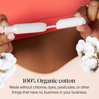 Cora Organic Cotton Tampons Multipack (18 Regular, 18 Super Tampons)