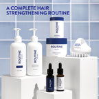 Routine Wellness Hair Growth Supplement – CLINICALLY Tested Thicker, Fuller-Looking Hair Support with Biotin & Key Nutrients, Vegetarian & Gluten-Free Vitamins - 2 Bottles, 60 Day Supply