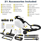 Waitbird Steam Cleaner, Handheld Steamer For Cleaning With 21 Accessories, 248 °F High Temperature, Suitable for Floor, Tile, Window