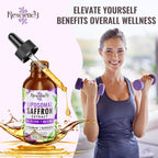 Resciency Liposomal Saffron Supplements Drops 88.5mg – High Bioavailability Liquid Saffron Extract for Mood Support, Energy, Focus & Vision with Ashwagandha, Magnesium, Zinc, B12 & D3, 4 fl oz