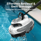 POOLPURE Pool Cleaner, 5000mAh Battery, 120 Minutes Runtime, 1000 Sq Ft Coverage, Automatic Cleaner