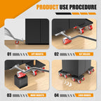 LOYAL TIGER Furniture Dolly, 1000LBS Furniture Movers with Wheels
