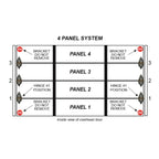 Energy Saving Garage Door Hinge - 4 Panel Doors Up to 12', MFG# R4416-40