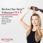 REVLON One-Step Volumizer Plus Hair Dryer and Styler, 2.4 in Barrel, Black