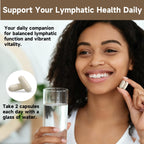 SpenHerb Lymphatic Drainage Capsules Supplements, 8-in-1 Herbal Lymphatic Blend Support Circulation and Natural Fluid Balance, Non-GMO Pure,120 Capsules/2 PCS