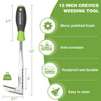 WORKPRO Crack Weeder, 12" Stainless Steel Crevice Weeding Tool