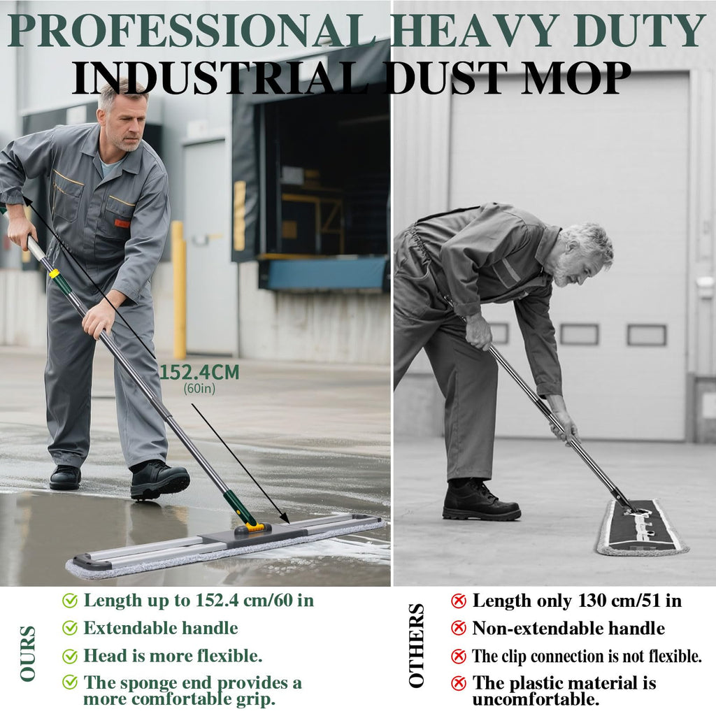 Masthome 36" Commercial Dust Mop, Heavy Duty Industrial mop