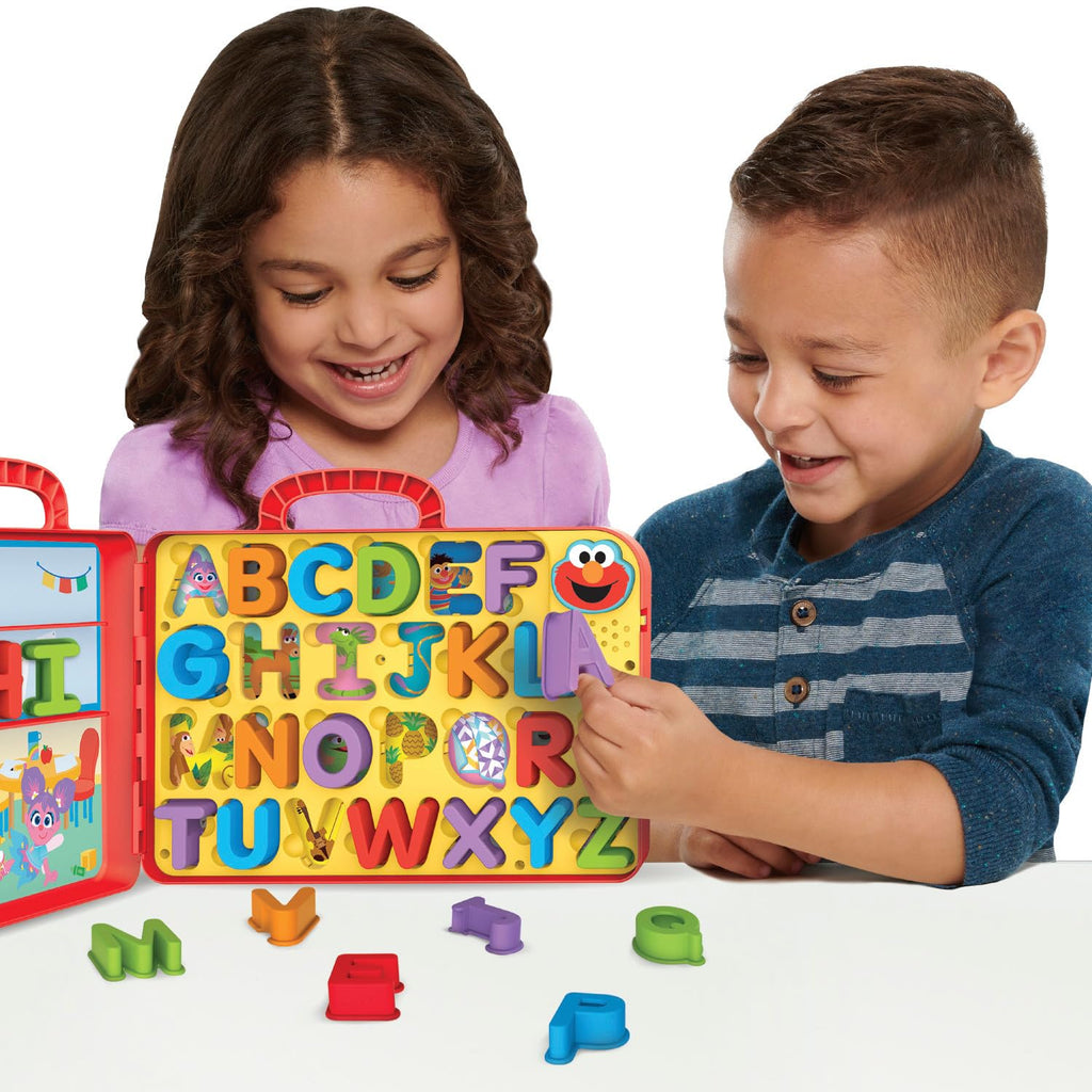 SESAME STREET Elmo’s Learning Letters Bus Activity Board, Preschool Learning and Education, Kids Toys for Ages 2 Up by Just Play