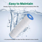 TOREAD CS200 Pool Filter Replaces Jandy CS200, PJANCS200, Ultral-B9, R0462400, Unicel C-8418, Filbur FC-0823, 200 Sq. Ft Pool Filter Cartridge 1 Pack
