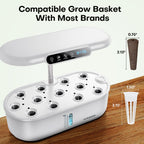 Ahopegarden Hydroponics Growing System: 12 Pods with Smart Env.Detection