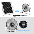 Fanspex 8" Solar Fan for Outdoor Chicken Coop, Small Greenhouse & Dog House