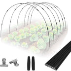 36 Rods Garden Hoops Kit for Raised Beds, 6 Sets 8FT Fiberglass Grow Tunnel