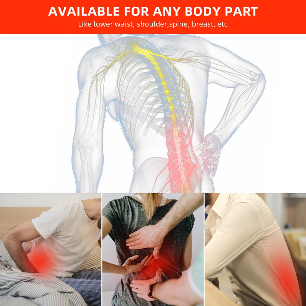 Red Light Therapy Pad for Body Back Knee Shoulder Hands Feet Portable 660nm 850nm Home Use 3 Chips in 1 Infrared Wrap Belt Gift for Women Men (Corded)