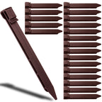 Aoipend 30 Pack Garden Landscape Stakes 10 inch Heavy Duty Plastic Stakes Tent Stakes Anchoring Spikes for Edging Terrace Board and Christmas Inflatables Garden Decorations Nails Brown