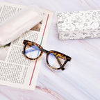 OPTOFENDY Oversized Blue Light Blocking Glasses for Women, Anti Eyestrain & UV Protection Square Computer Eyeglasses