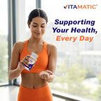 Vitamatic GABA (Gamma Aminobutyric Acid) 750mg, 240 Vegetable Capsules, 240 Servings - Non-GMO, Gluten Free
