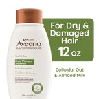 Aveeno Oat Milk Blend Moisturizing Shampoo, For Dry, Damaged Hair, 12 fl oz