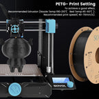 Sovol 3D Printer PETG Filament 2kg (4.4 lbs) Spool Printing Materials, Wiring Tightness, Dimensional Accuracy +/- 0.03 mm, 1.75 mm, Black + White
