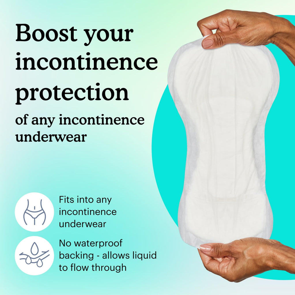 Because Overnight Booster Pads Fit All Adult Diapers, Helps Keep Your Adult Diaper Active All Night, Adds 4 Cups to Incontinence Underwear, Extra Absorbency, 180 Count (Packaging May Vary)