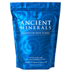 Ancient Minerals Magnesium Bath Flakes, Epsom Salt Alternative, 8lb