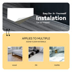 auxua Wood Grain Peel and Stick Floor Tiles – 11.8” Width, Full Roll Length of 590" – Versatile Design for Any Space, Light Color Self Adhesive Vinyl Flooring, Waterproof and Non-Slip Features