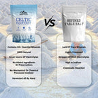 Mystic Nature Celtic Harvest - 1.1 LB | Rich in 82 Essential Minerals | Natural & Unrefined | Hand Harvested Grey Coarse Celtic Crystals from France
