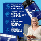 Brain Vex Capsules - BrainVex Pills with All Natural Ingredients, Advanced BrainVex Capsules Overall Health and Wellness Vitamin Supplement Formula for Max Strength, 60 Capsules for 1 Month